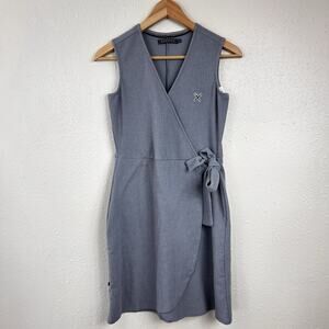 Regatta Women’s Blue Tank Faux Wrap Dress Ribbed XS